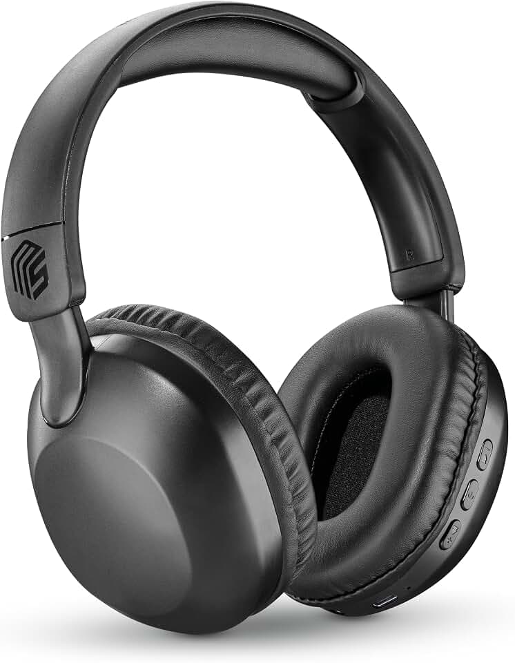 Music Sound kabelloser Over-Ear-Kopfhörer Easy mit Bluetooth, einem integrierten Mikrofon, einem 3,5 mm Klinkenanschluss und 30 Stunden Akkulaufzeit