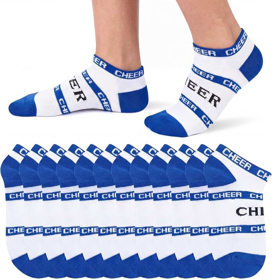 Twistover 6/12 Pair Cheer Ankle Sock Bulk for Women