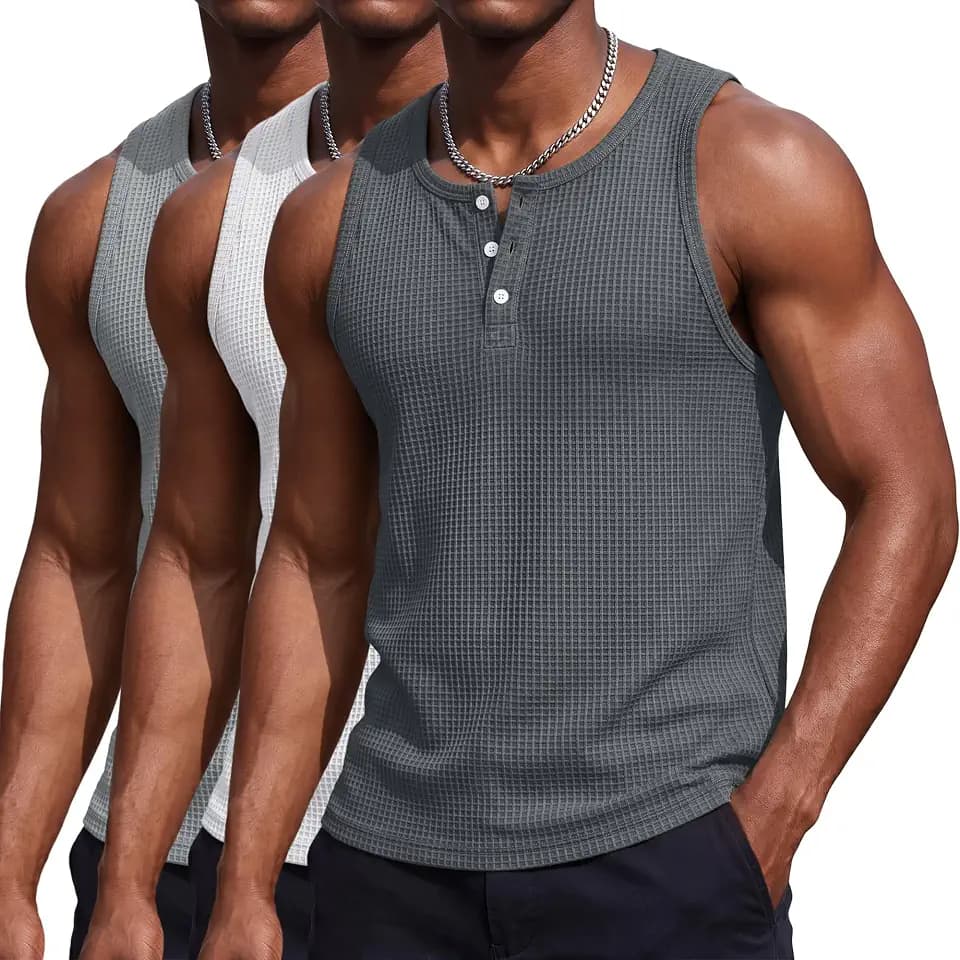 August Alley 3 Pack Men's Sleeveless Tank Tops