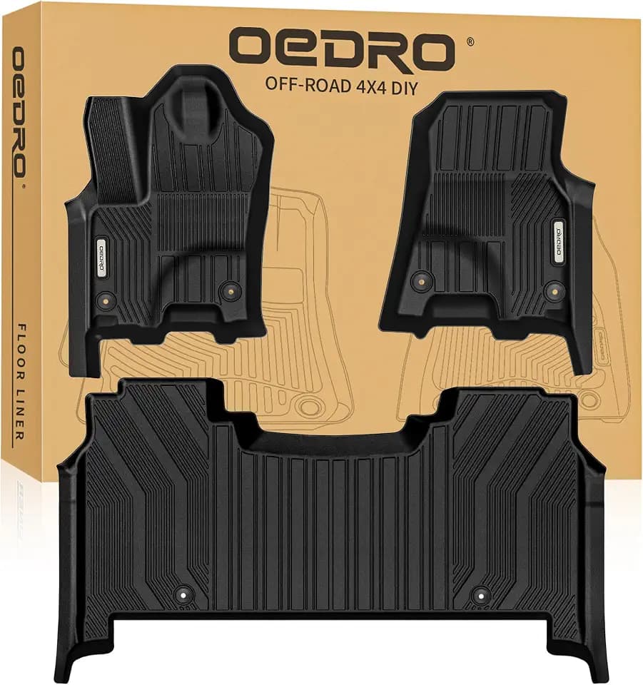 OEDRO Floor Mats for 2025 2026 2027 RAM 1500 Crew Cab w/Underseat Storage