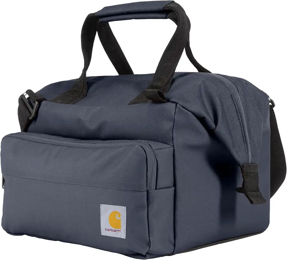 Carhartt Thick Foam Fully Insulated Cold Front Coolers, Premium Ice Retention, Durable Water Resistant Material W/Front Zippered Pocket