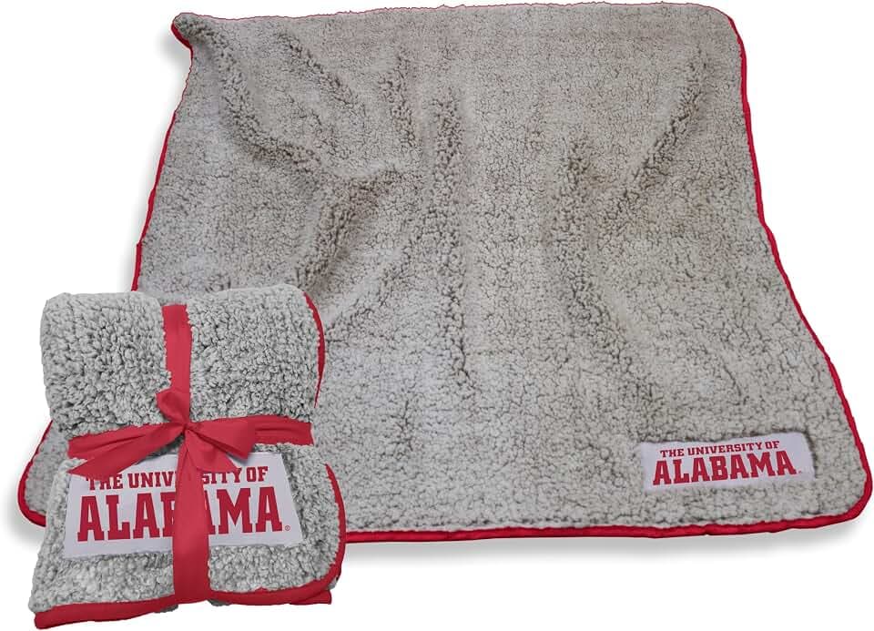 Logo Brands Officially Licensed NCAA Unisex Frosty Fleece Blanket, One Size, Team Color