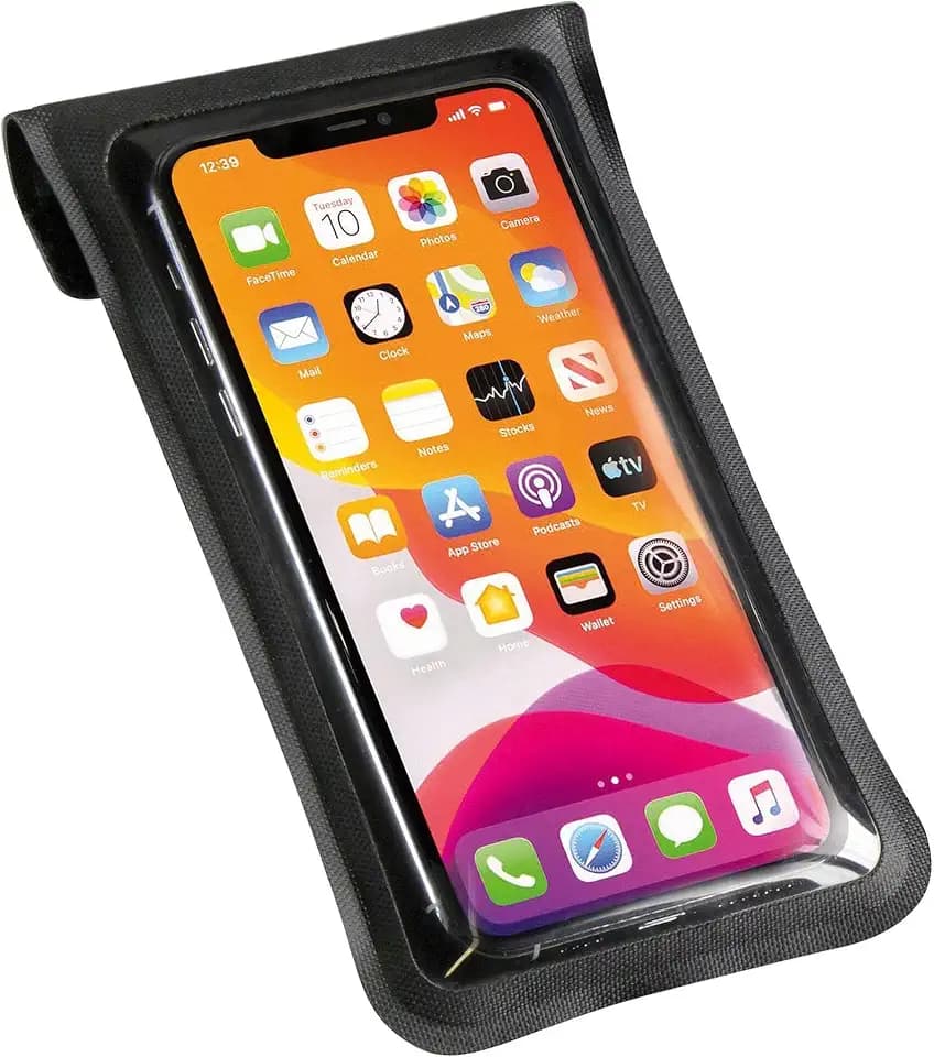 KLICKFix Phonebag Light M Textiltasche für Smartphones, Schwarz, 18.5 x 11 cm