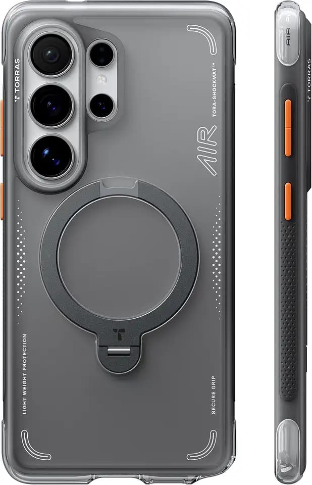 TORRAS Ostand Q3 Air für Samsung Galaxy S26 Ultra Hülle, Schwarz