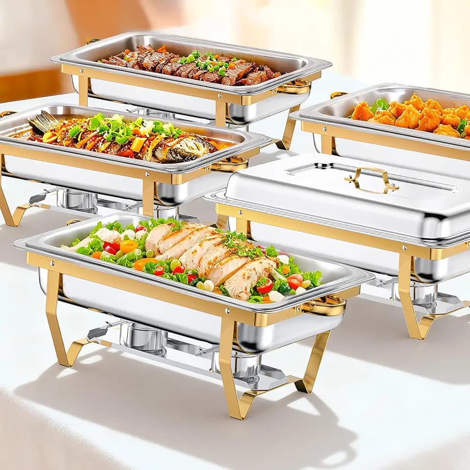Chafing Dishes for Buffet, 9QT 5 Pack Chafing Dish Buffet Set