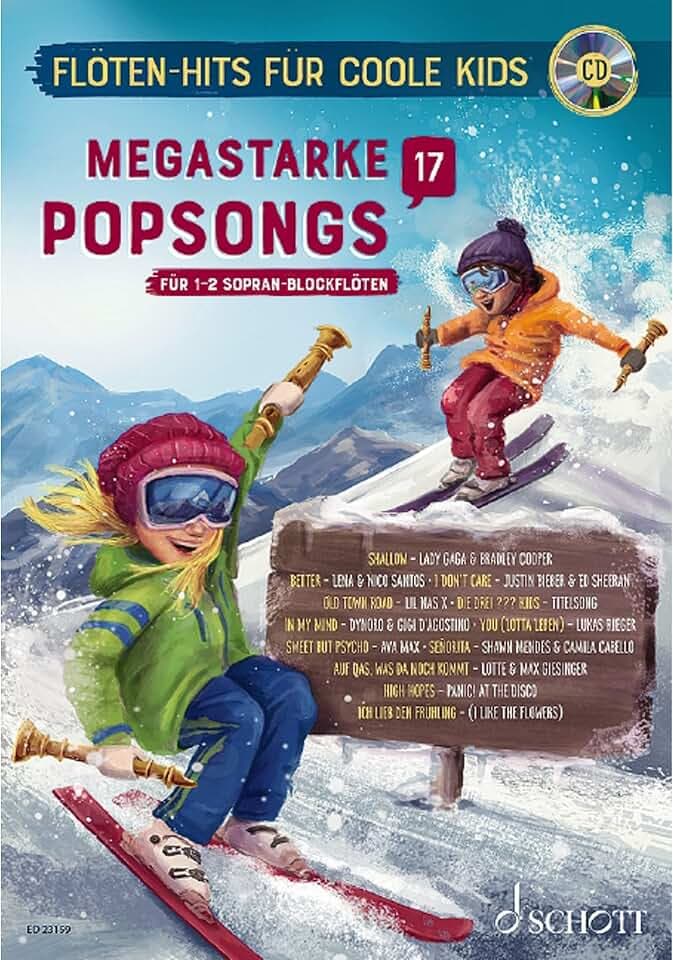 Megastarke Popsongs: Band 17. 1-2 Sopran-Blockflöten. Ausgabe mit CD.