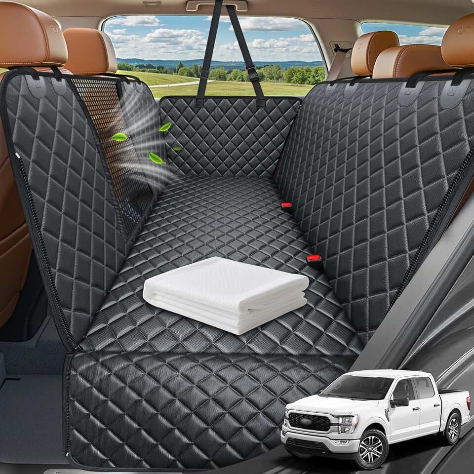 URPOWER XL Dog Seat Cover for Full-Size Truck Back Seat, Waterproof Hammock