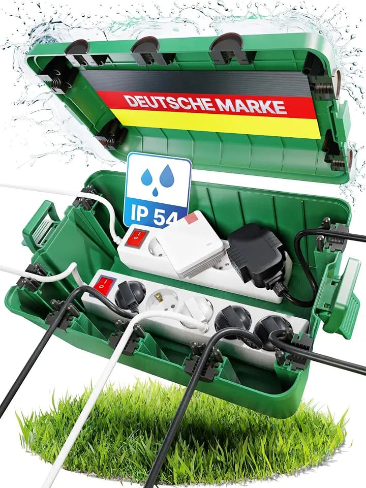 Adlerfokus Kabelbox wasserdicht IP54 [DAS ORIGINAL] Wetterfeste Elektrobox