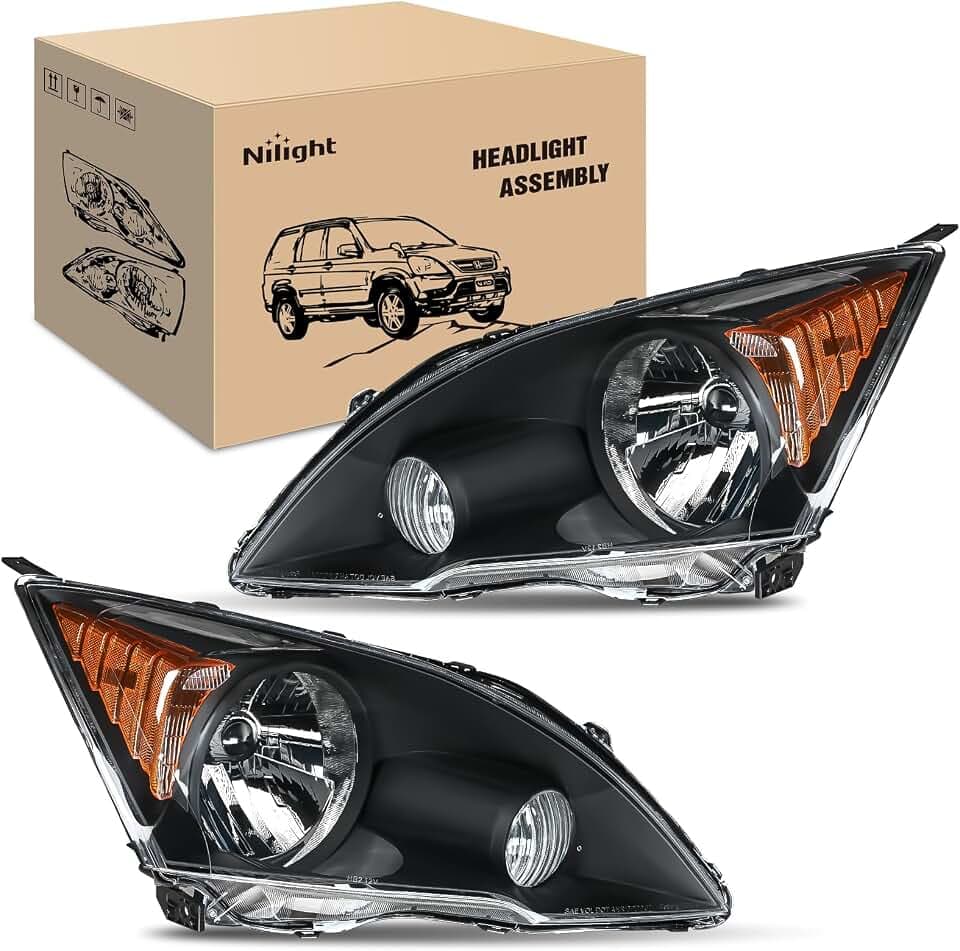 Nilight Headlights Assembly for Honda CRV(CR-V) 2007 2008 2009 2010 2011