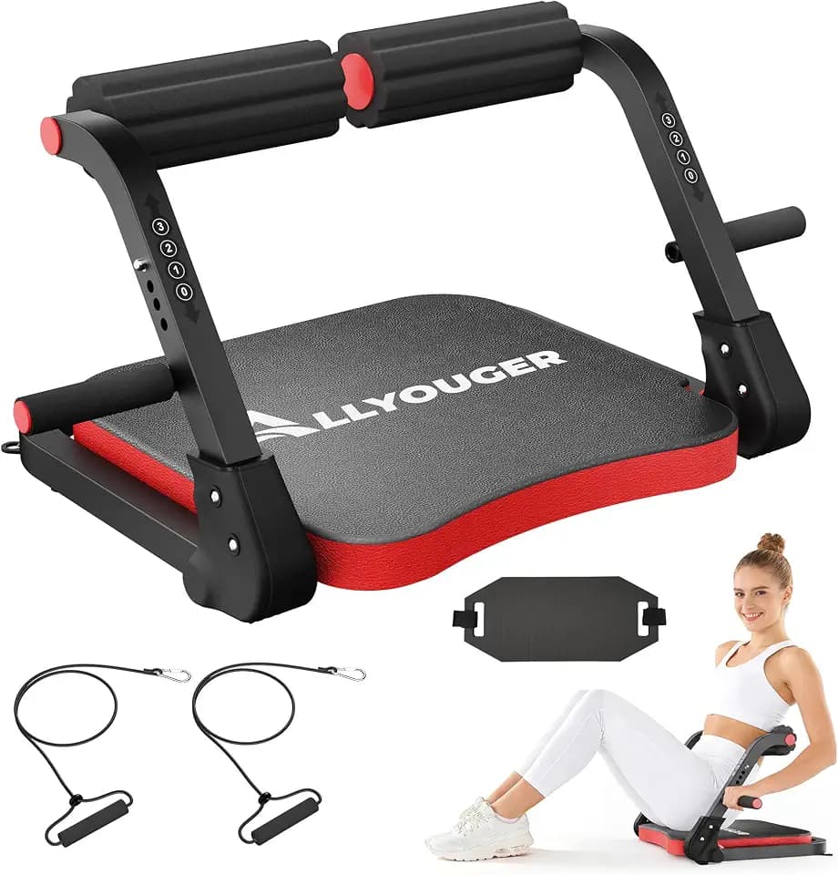 Ab Machine,Sit Up Exercise Equipment&Core Machine for Home Gym