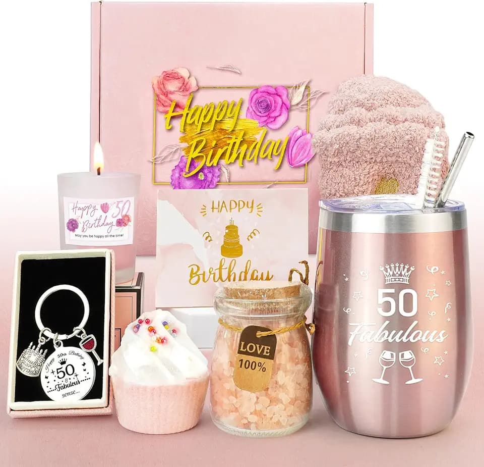 Epessa 50. Geschenke für Frauen, 50. Geburtstagsgeschenk