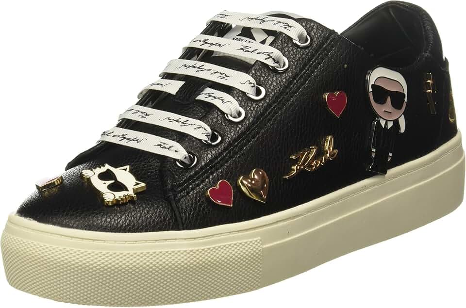 Karl Lagerfeld Women's Cate Pins Lace Up Sneaker