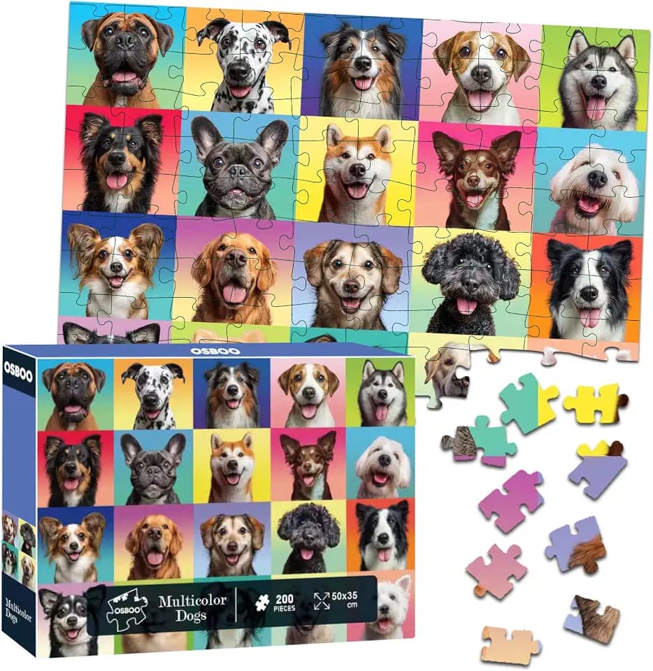 Puzzles for Kids Ages 6-8, 200-Piece Jigsaw Puzzles for Kids