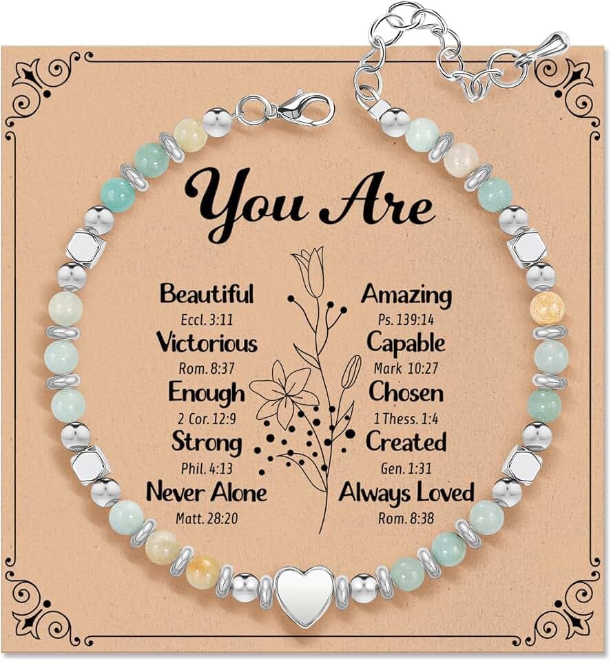 Inspirational Gifts Bracelets for Women, Healing Natural Stone Bracelets