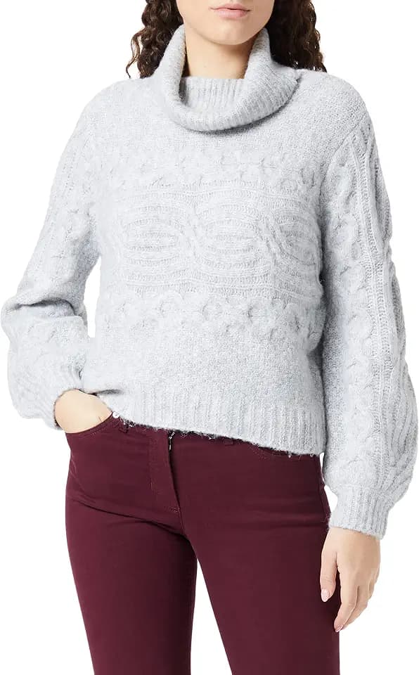 GERRY WEBER Damen 871032-35715 Pullover, Pearl Melange, 34