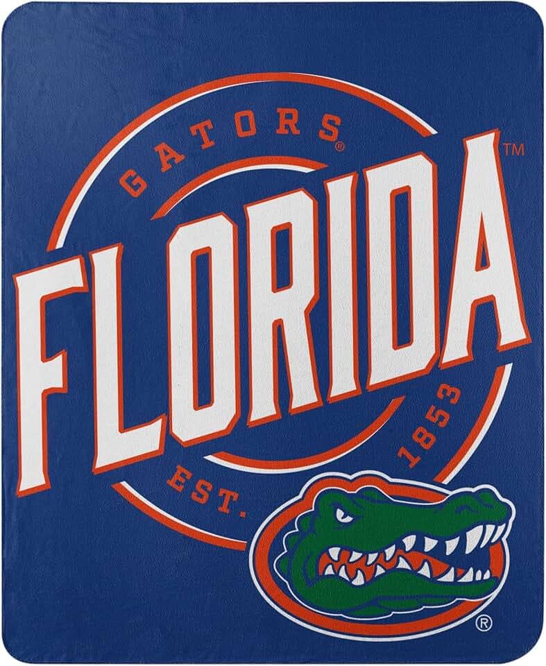 Northwest NCAA Florida Gators Unisex-Adult Fleece Throw Blanket, 50" x 60", Campaign