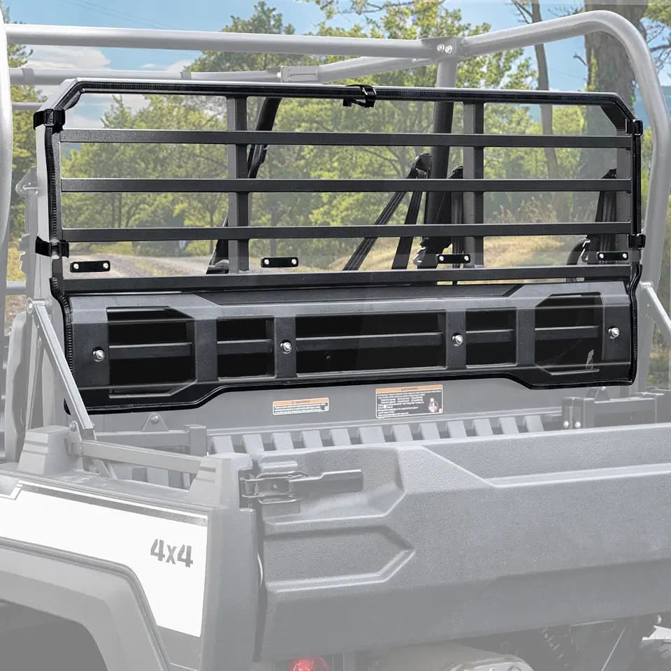 Rear Clear PC Windshield for Kawasaki Mule Pro FXT DXT 2015-2027