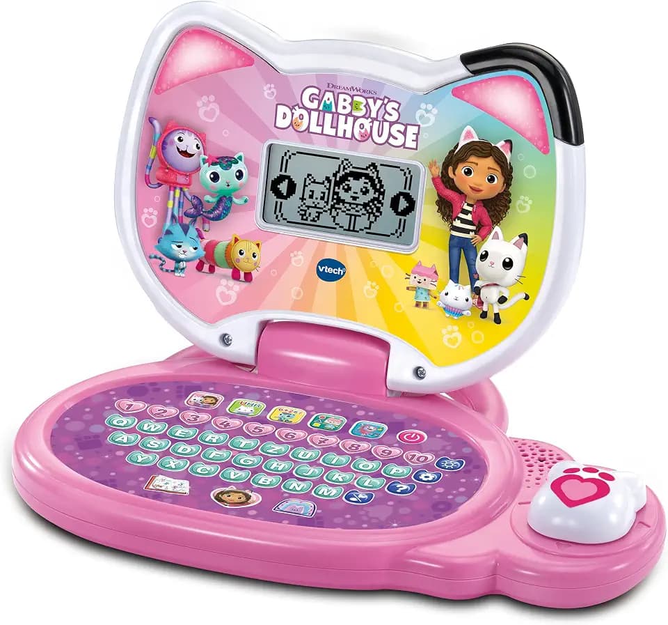 VTech Gabby's Dollhouse Lernlaptop - QWERTZ-Tastatur, 3-6 Jahre