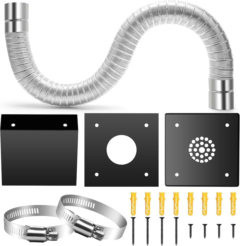 Pellet Stove Pipe Kit, Aluminum 2’’ x 60’’