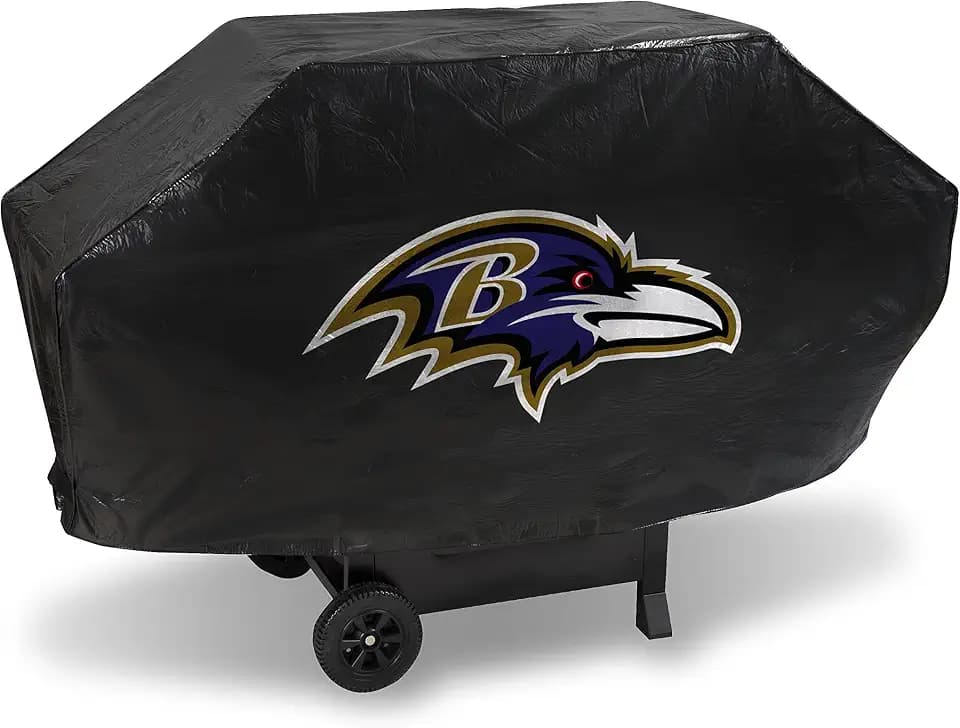 NFL Rico Industries Vinyl Padded Deluxe Grill Cover, 68 x 21 x 35-inches