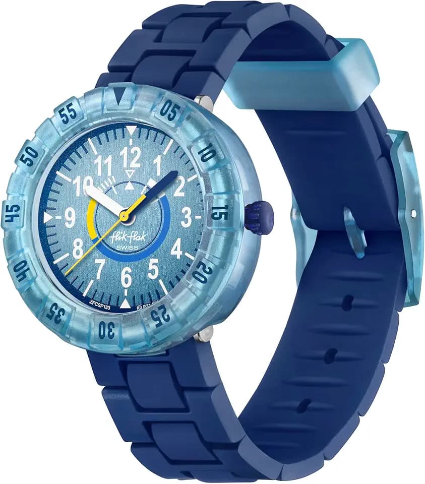 Flik Flak Boy Kids Watch Casual Blue Polymer Quartz Waterproof BLUEBRICK