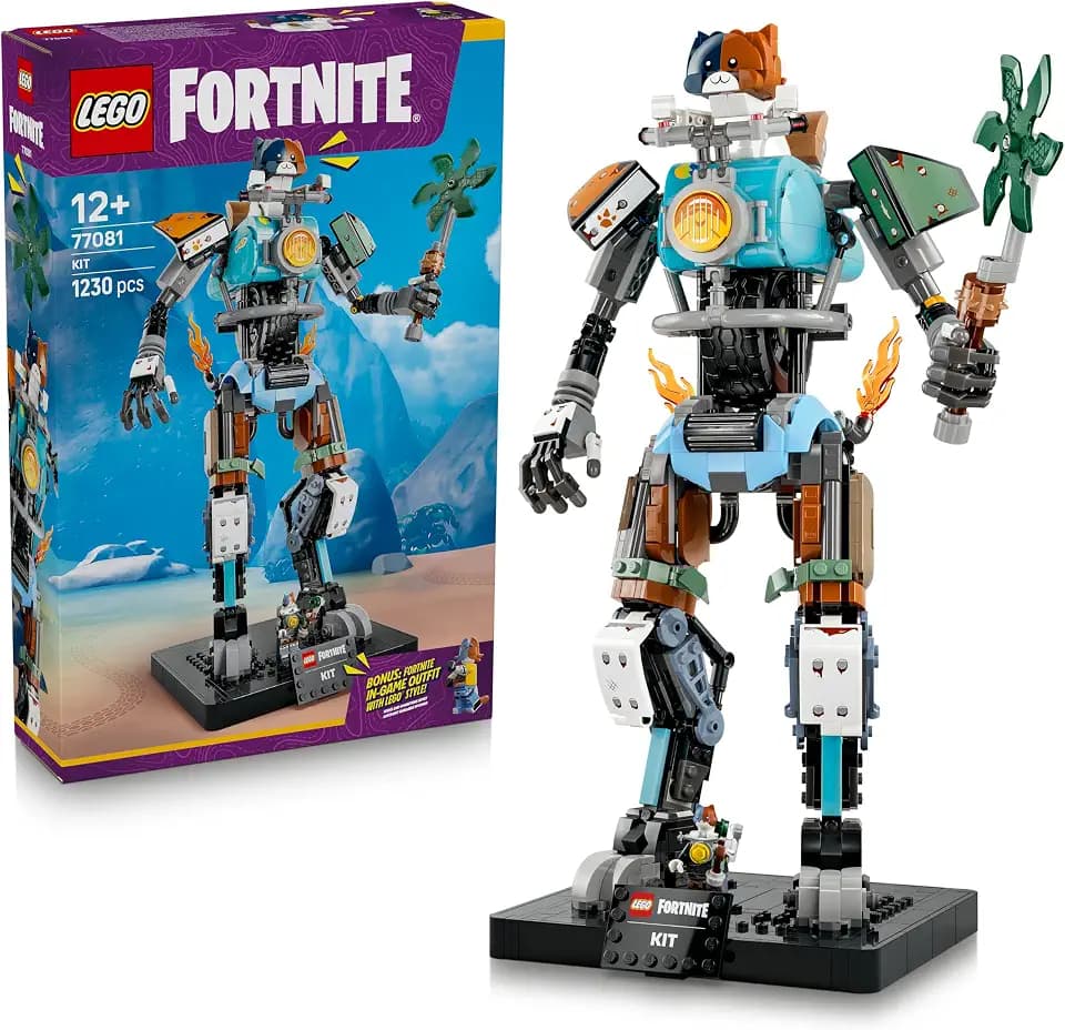 LEGO Fortnite KIT - Interaktive Figur mit Power Klaue Spitzhacke und drehendem Rad - Zimmerdeko für Kinder - Gaming Geschenk für Jungen, Mädchen und Teenager ab 12 Jahren - 77081