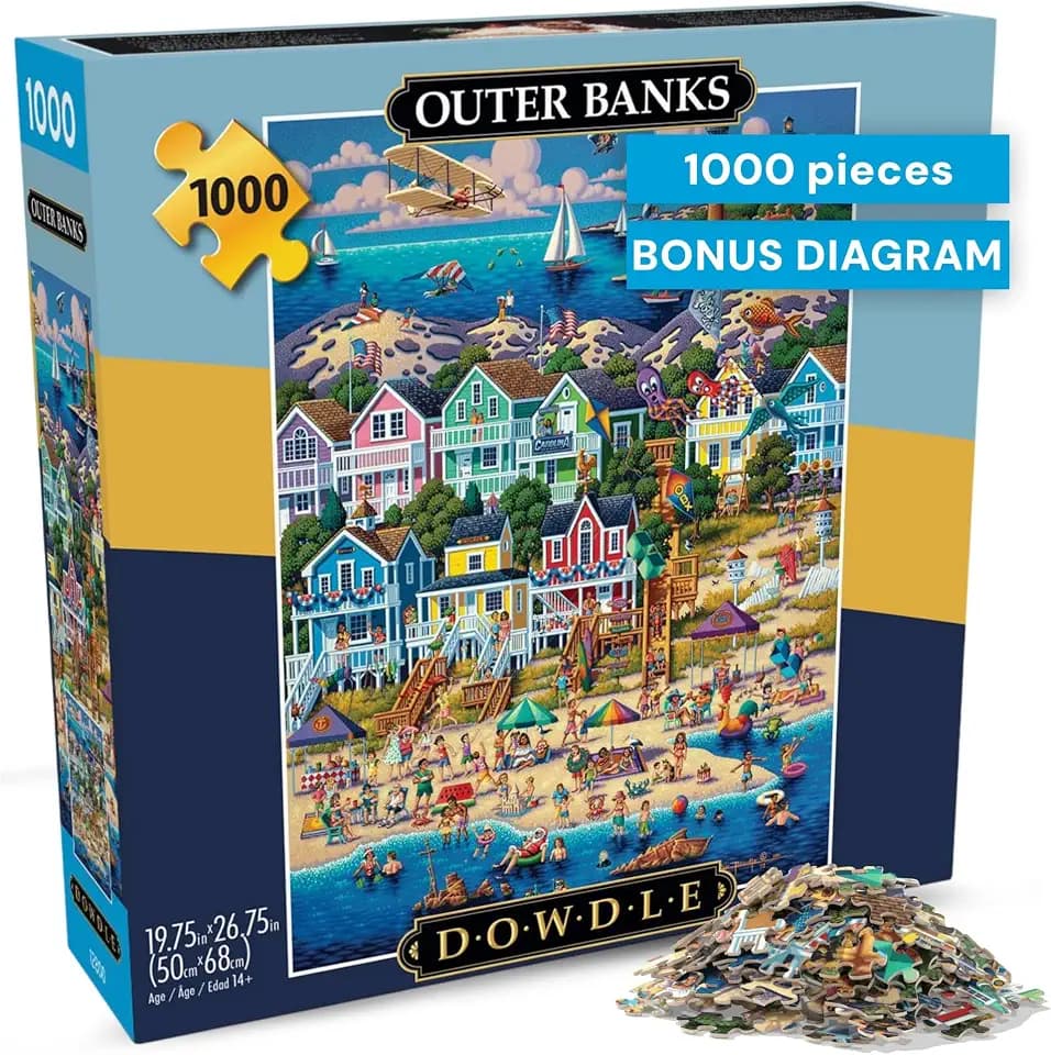 Buffalo Games Dowdle, Outer Banks, 1000 Piece Jigsaw Puzzle for Adults