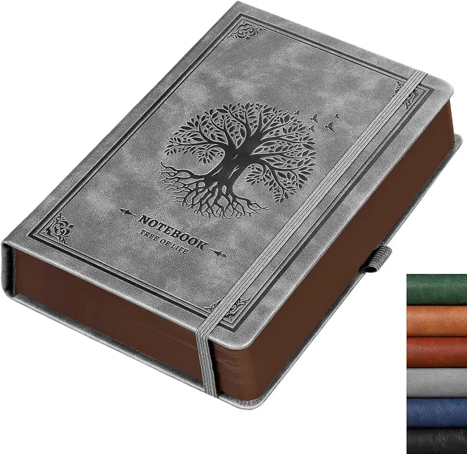 RETTACY Notizbuch A5 Liniert, 100g/m², 320 nummerierte Seiten, Tagebuch
