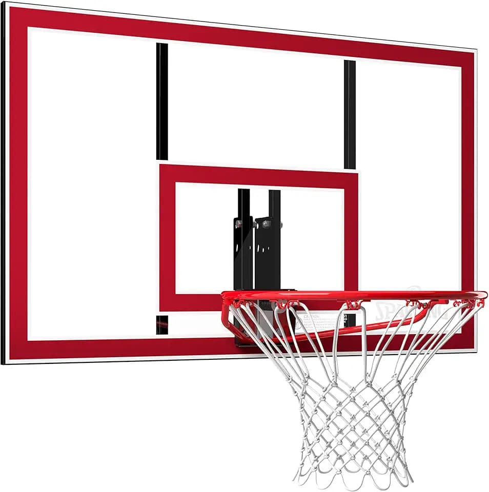 Spalding Basketball Hoop | Backboard and Rim Combo | Mounts to Roof, Pole or Wall
