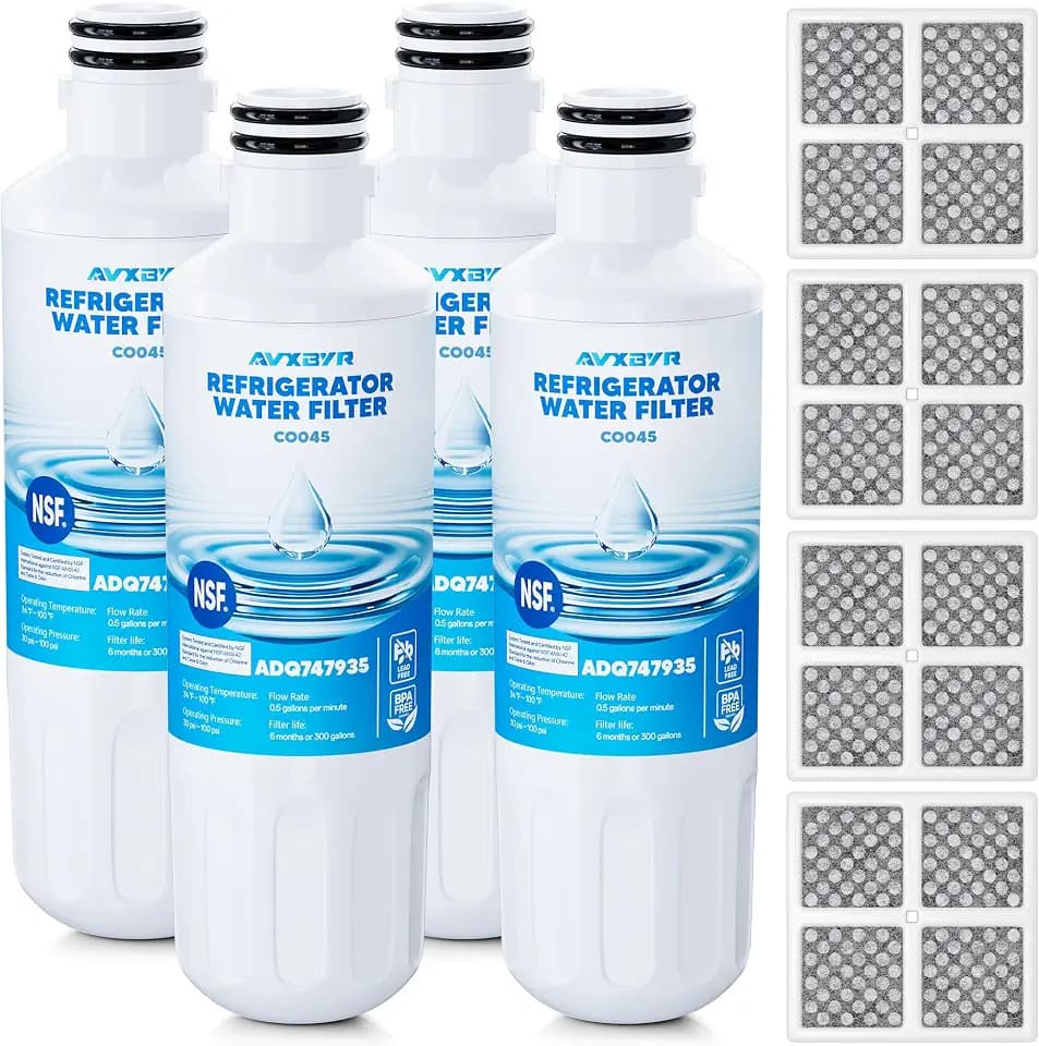 LRFLC2706S, LF29H8330S, LRFWS2906S Water Filters With Air Filter, 4-Pack