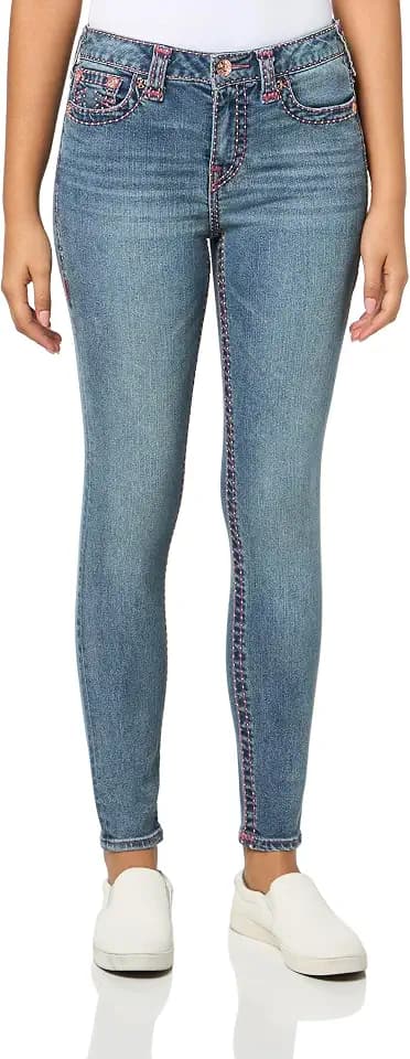 True Religion Women's Jennie MID Rise Skinny Jeans in Alondra Way