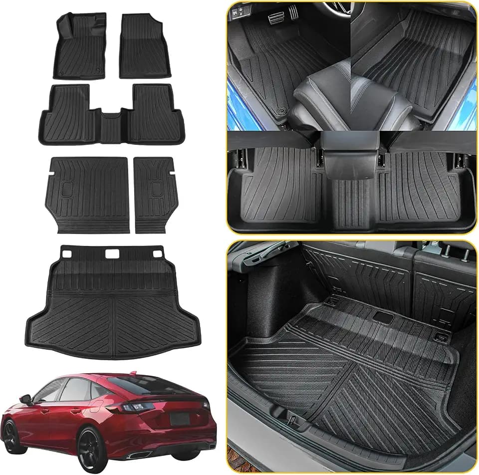 Floor Mats for 2022-2025 2026 Honda Civic Hatchback Accessories