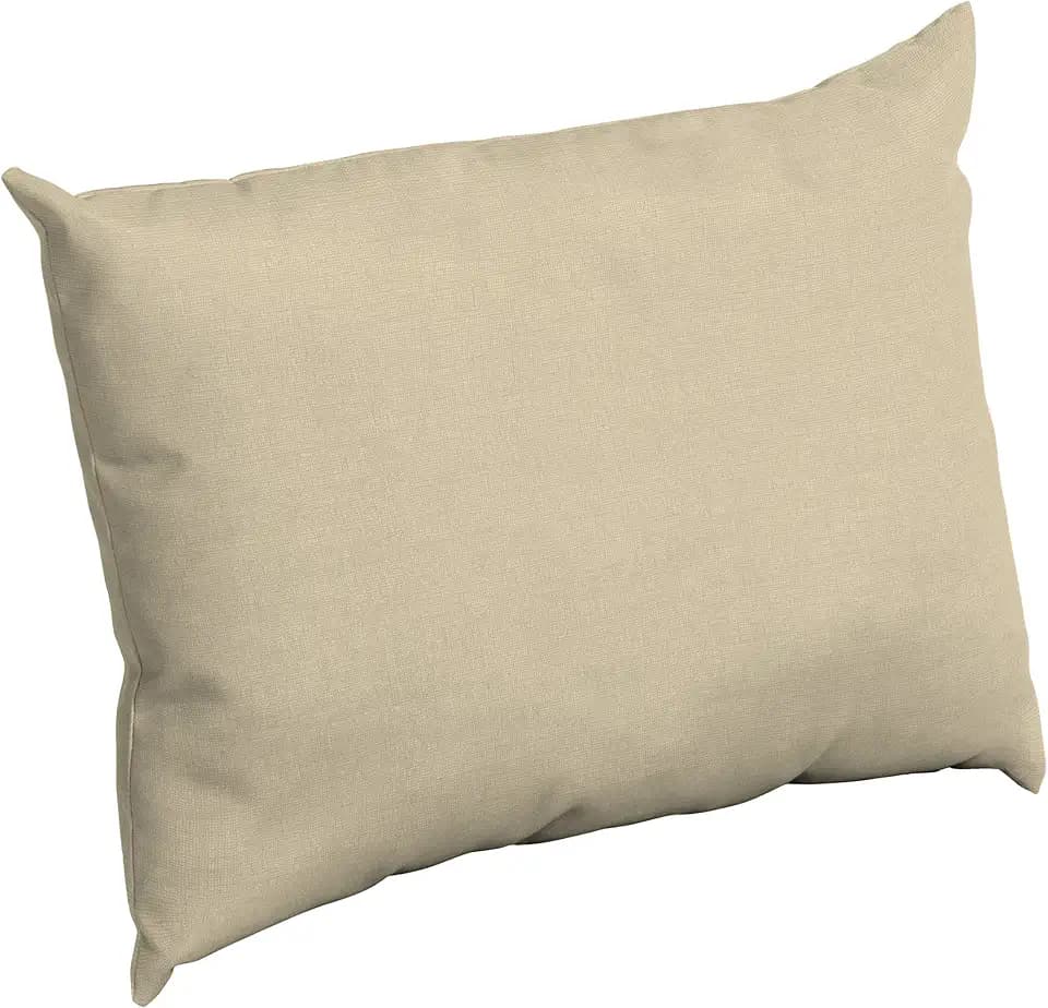 Arden Outdoor Pillow Back Cushion, 23x17, Tan