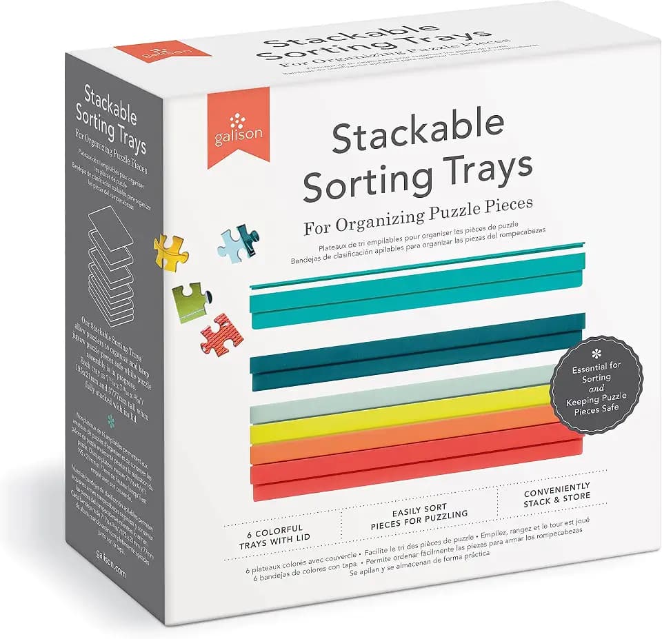 Galison - Puzzle Sorting Tray Set for Adults