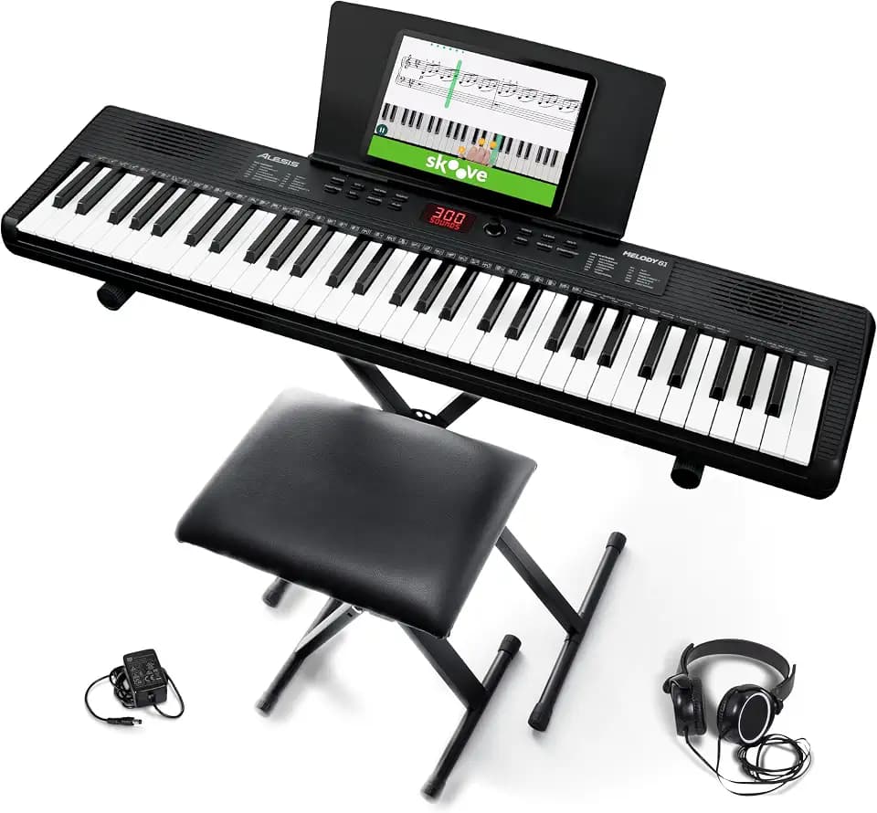 Alesis Melody 61 MK4 61-Key Piano Keyboard Bundle