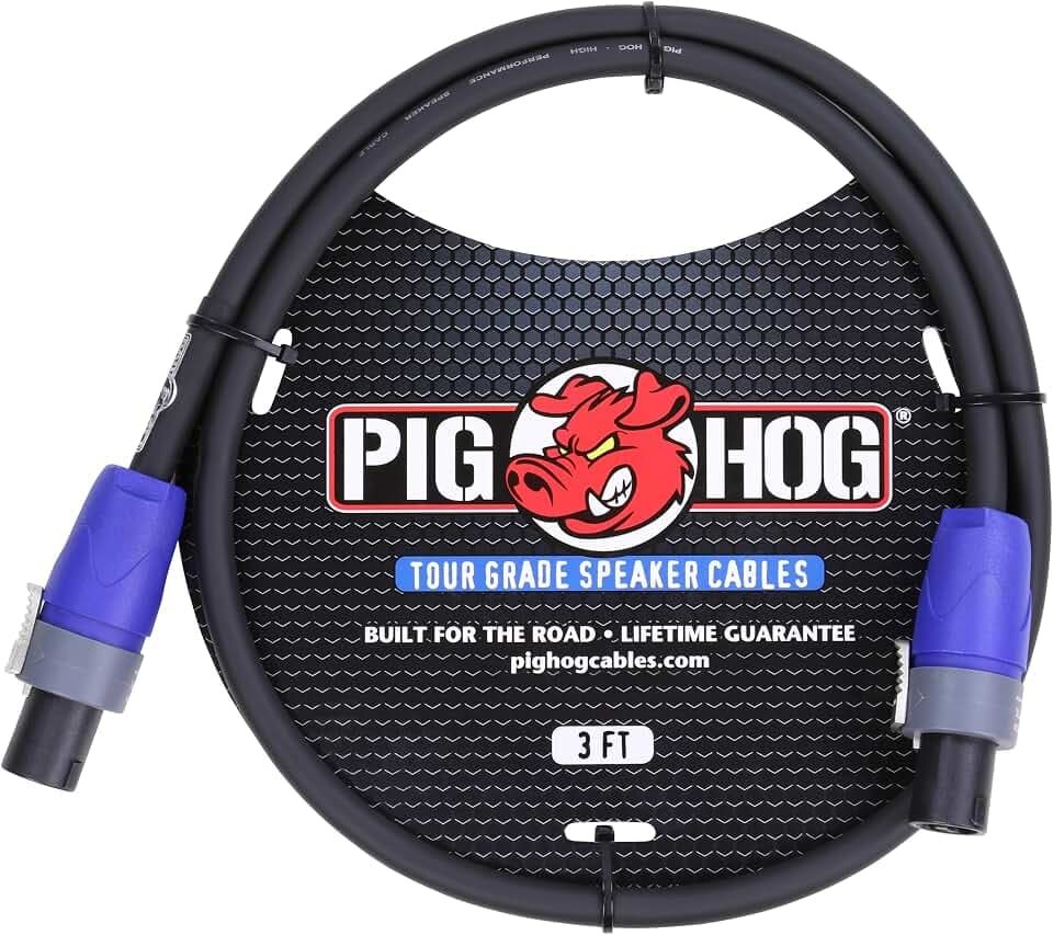 Pig Hog PHSC3SPK Speaker Cable 3 Foot
