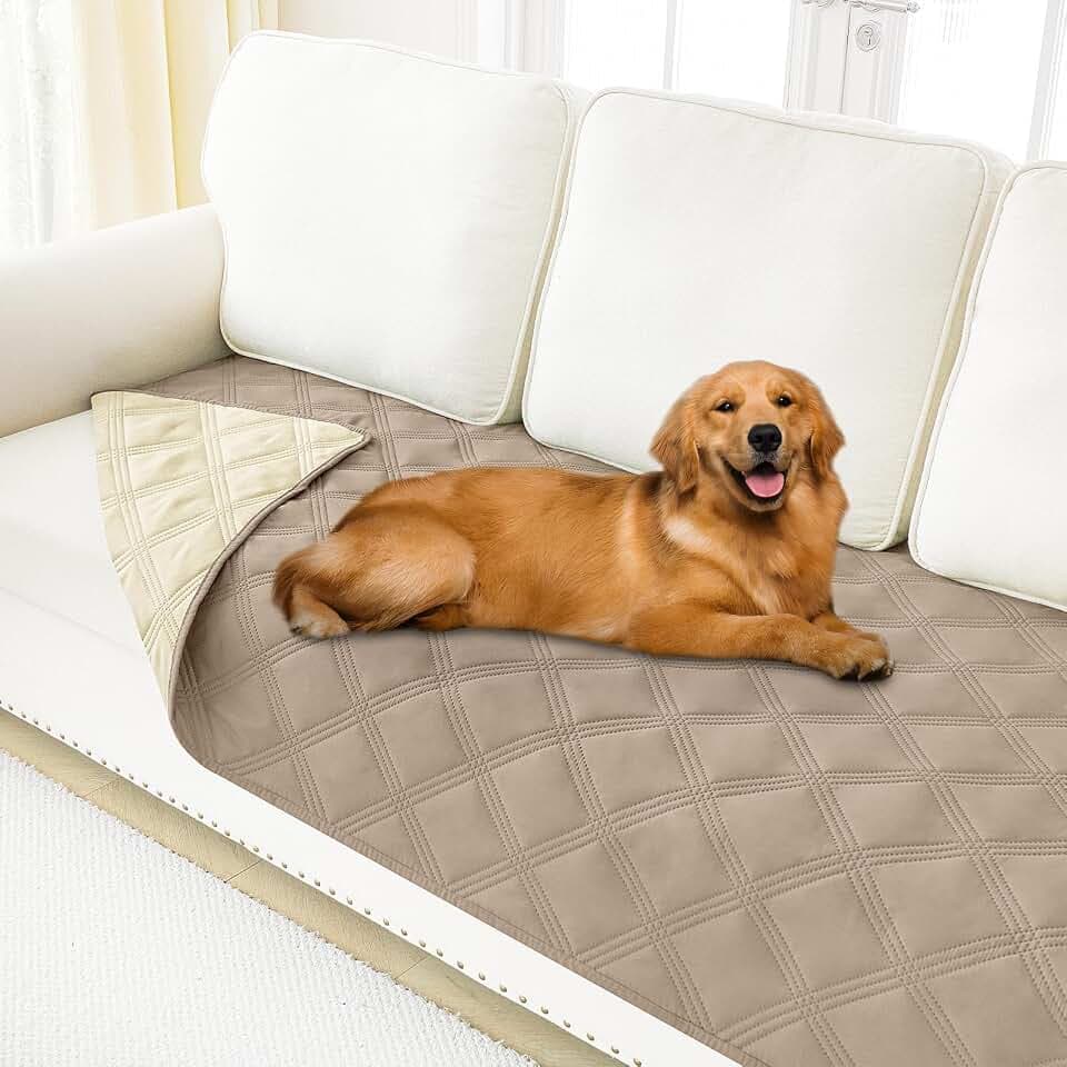 Smiry Waterproof Dog Bed Cover, Reversible Pet Blanket for Sofa Couch
