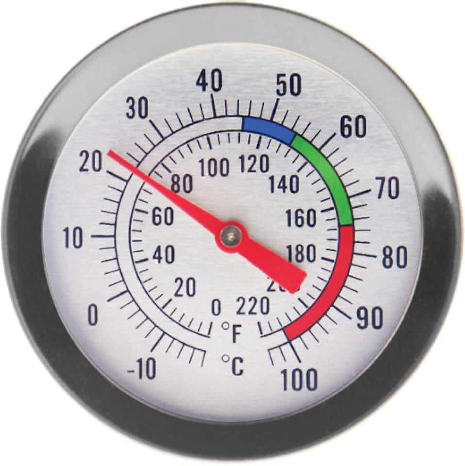 Kerzenherstellungs-Thermometer – Ideales Werkzeug für Kerzenherstellung mit Soja und Paraffin-Wachs - 300 mm Edelstahlsonde mit Pfannen-Clip sowie leicht zu lesendem Zifferblatt