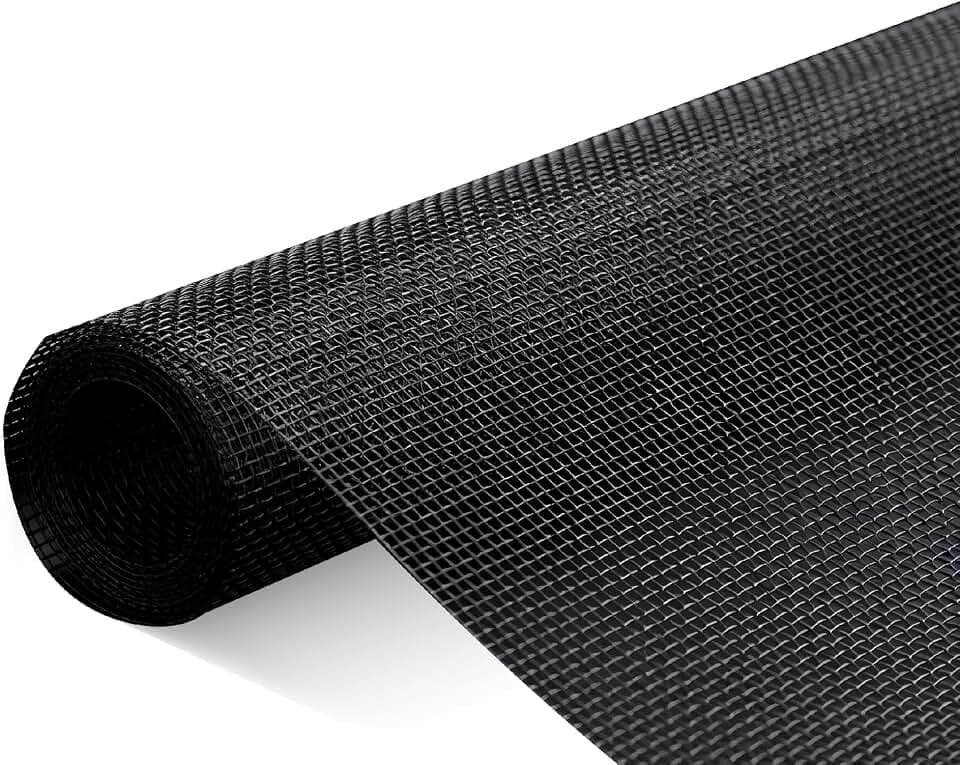 304 Stainless Steel Mesh Window Screen Roll,Black Metal Window Screen Replacement,Fire Resistant Window Screen Mesh for Window,Door,Patio,Pet,Vent,Filter,Porch,Cage 48"x98"