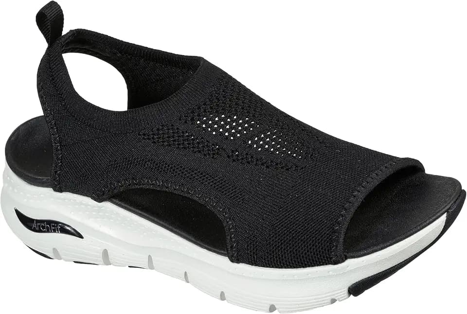 Skechers Women's Arch Fit - City Catch Womens Knit Slip-On Sandals