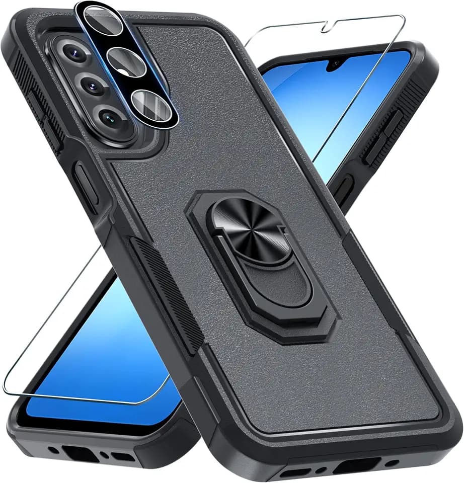 Designed for Samsung Galaxy A17 5G Case Built in Metal Ring Holder