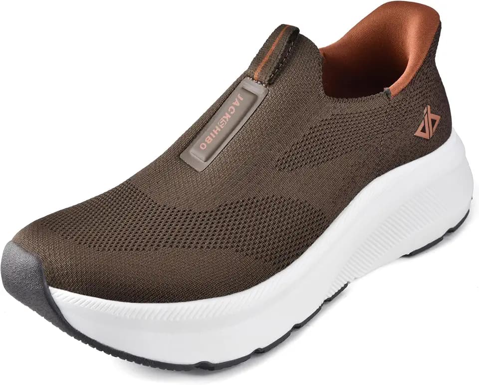 Men Slip in Free up Hands Shoe Wide Toe Box Arch Support Orthopedic Walking