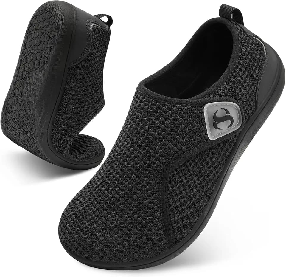 Womens Walking Shoes Comfortable Wide Diabetic Shoes Adjustable Zero Drop Edema Shoe Breathable Neuropathy Nursing Shoes Casual Wide Width Sneakers