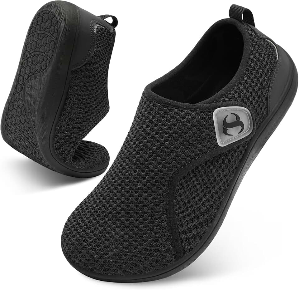 Womens Walking Shoes Comfortable Wide Diabetic Shoes Adjustable Zero Drop Edema Shoe Breathable Neuropathy Nursing Shoes Casual Wide Width Sneakers