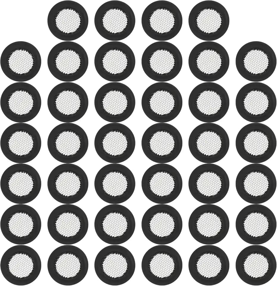 40 Pack Shower Head Screen, 3/4" Shower Head Washer, Washer Filters, Creates a Seal to Prevent Leakage Hose Gasket Washers for 1/2" Fixed & Handheld Showerhead
