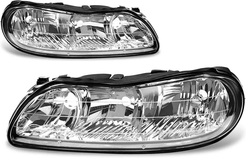 AUTOSAVER88 Headlight Assembly Compatible with 1997-2003 Chevy Malibu