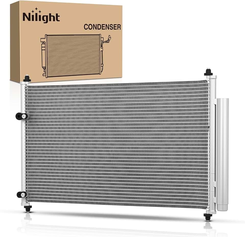 Nilight AC Condenser for Toyota Corolla 2009-2019 with Receiver Drier