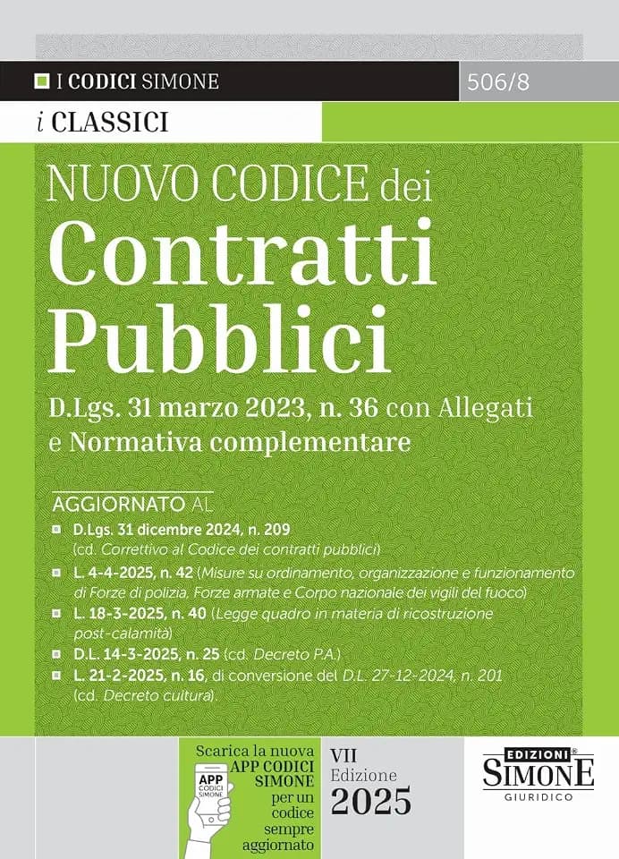 Nuovo codice dei contratti pubblici. Nuova ediz. Con app (Codici. Collana legislativa)