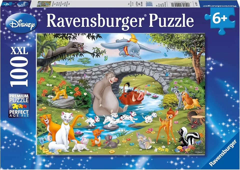 Ravensburger Puzzle Disney Die Familie der Animal Friends - 100 XXL Teile
