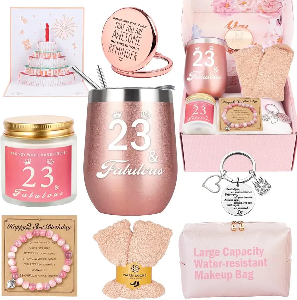 Awfrky 23. Geburtstag Frau, Geschenke für 23 Jährige Frauen, Lustige Coole Geschenke für Frau Schwester Ehefrau Tante Beste Freundin Nichte